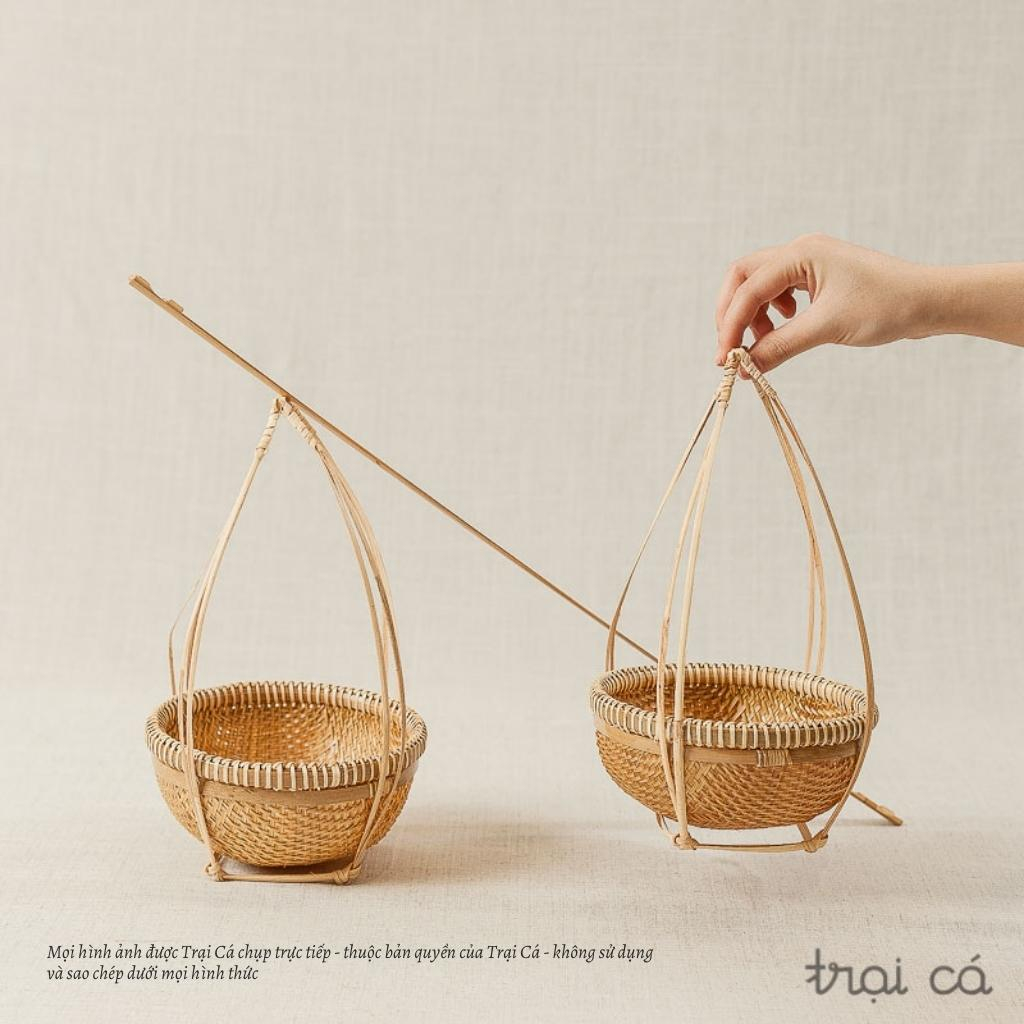 竹かご 装飾小物 ギフト 室内装飾用 TRAI CAの通販・個人輸入